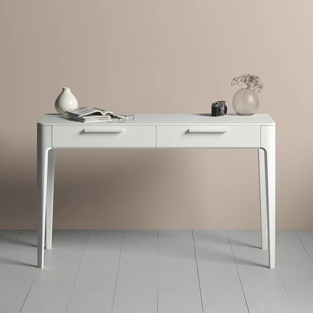 Фото 3 Консоль напольная Ellipse Furniture Type 120x80x45 см 2 ящика МДФ цвет белый Фото 3 Консоль напольная Ellipse Furniture Type 120x80x45 см 2 ящика МДФ цвет белый