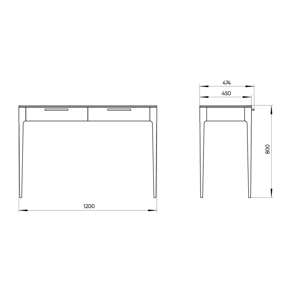 Фото 6 Консоль напольная Ellipse Furniture Type 120x80x45 см 2 ящика МДФ цвет белый Фото 6 Консоль напольная Ellipse Furniture Type 120x80x45 см 2 ящика МДФ цвет белый