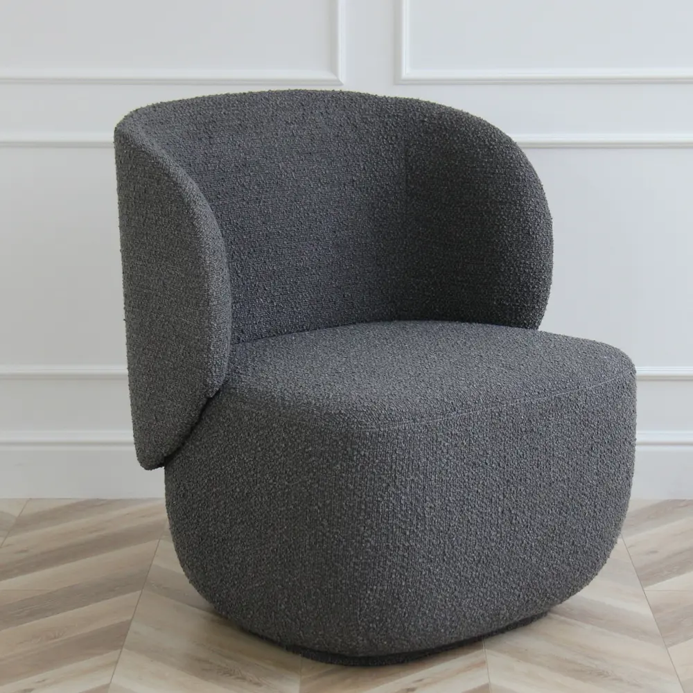 Фото 3 Кресло Ellipse furniture E5.1 77x80x70 см текстиль цвет темно-серый Фото 3 Кресло Ellipse furniture E5.1 77x80x70 см текстиль цвет темно-серый