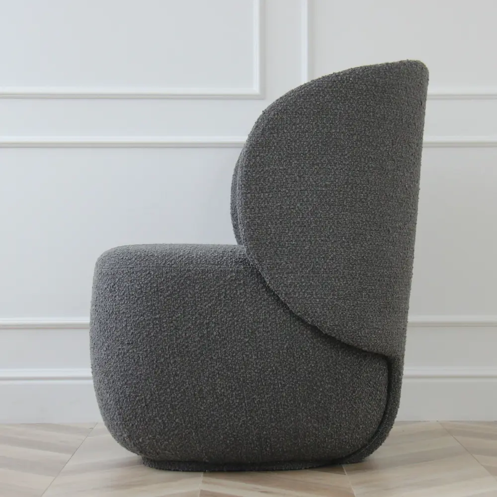Фото 4 Кресло Ellipse furniture E5.1 77x80x70 см текстиль цвет темно-серый Фото 4 Кресло Ellipse furniture E5.1 77x80x70 см текстиль цвет темно-серый