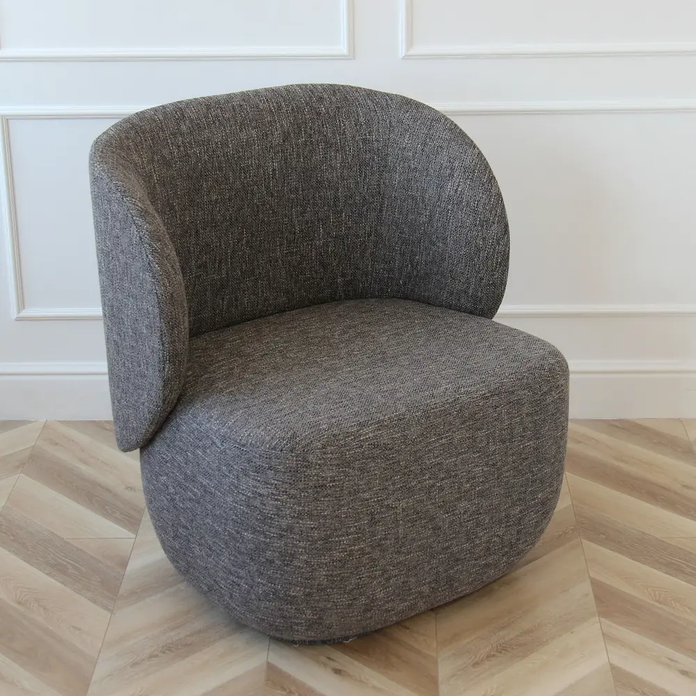 Фото 2 Кресло Ellipse furniture E5.1 77x80x70 см рогожка цвет серый Фото 2 Кресло Ellipse furniture E5.1 77x80x70 см рогожка цвет серый