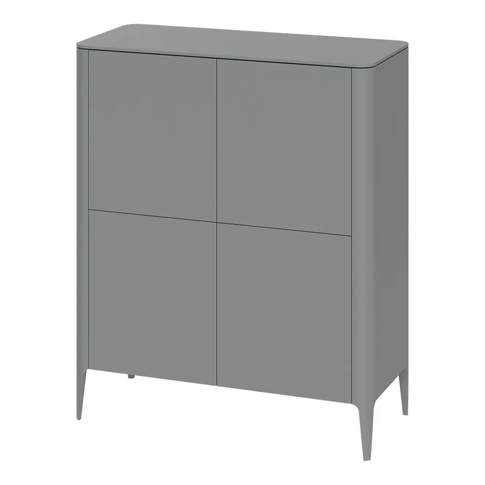Фото 2 Шкаф распашной Ellipse furniture 100x120x45 см МДФ цвет серый Фото 2 Шкаф распашной Ellipse furniture 100x120x45 см МДФ цвет серый