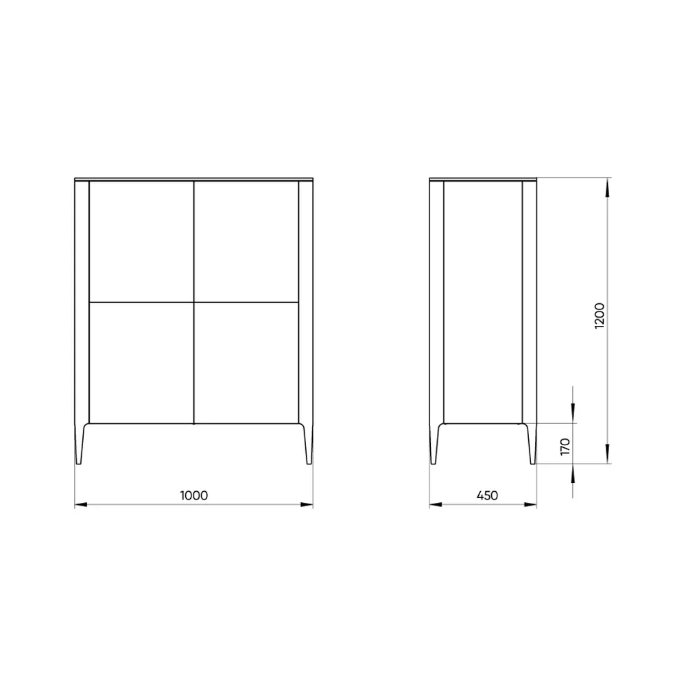 Фото 4 Шкаф распашной Ellipse furniture 100x120x45 см МДФ цвет молочный Фото 4 Шкаф распашной Ellipse furniture 100x120x45 см МДФ цвет молочный