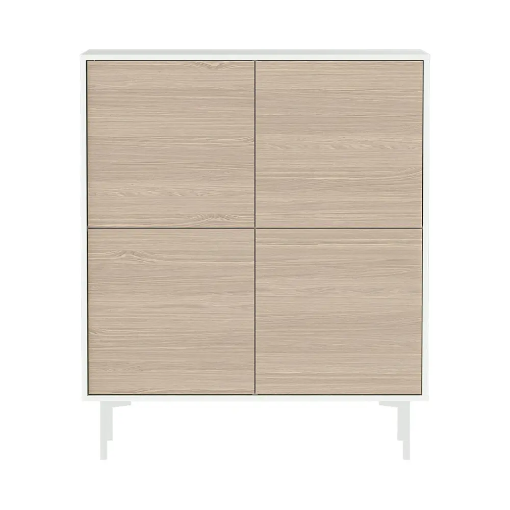 Фото 2 Шкаф распашной Ellipse furniture 102x120x51 см МДФ цвет белый/натуральный Фото 2 Шкаф распашной Ellipse furniture 102x120x51 см МДФ цвет белый/натуральный