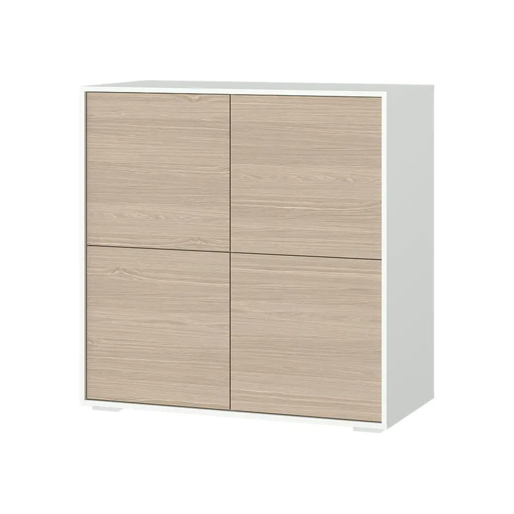 Фото Шкаф распашной Ellipse furniture 102x102x51 см МДФ цвет белый/натуральный Фото Шкаф распашной Ellipse furniture 102x102x51 см МДФ цвет белый/натуральный