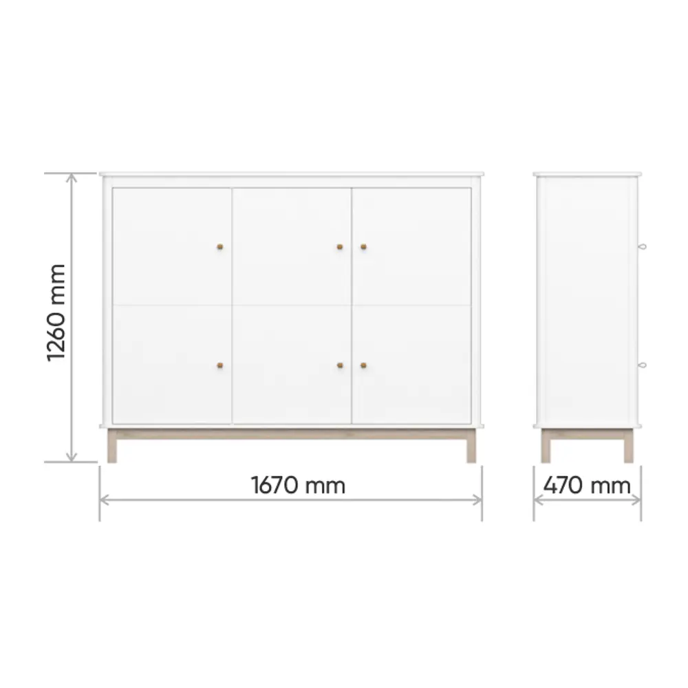 Фото 8 Шкаф распашной Ellipse furniture 167x126x47 см МДФ цвет белый Фото 8 Шкаф распашной Ellipse furniture 167x126x47 см МДФ цвет белый