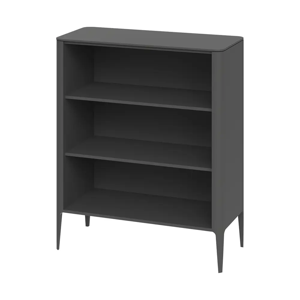 Фото 2 Стеллаж с полками Ellipse furniture Type 100x120x45 см МДФ цвет темно-серый Фото 2 Стеллаж с полками Ellipse furniture Type 100x120x45 см МДФ цвет темно-серый