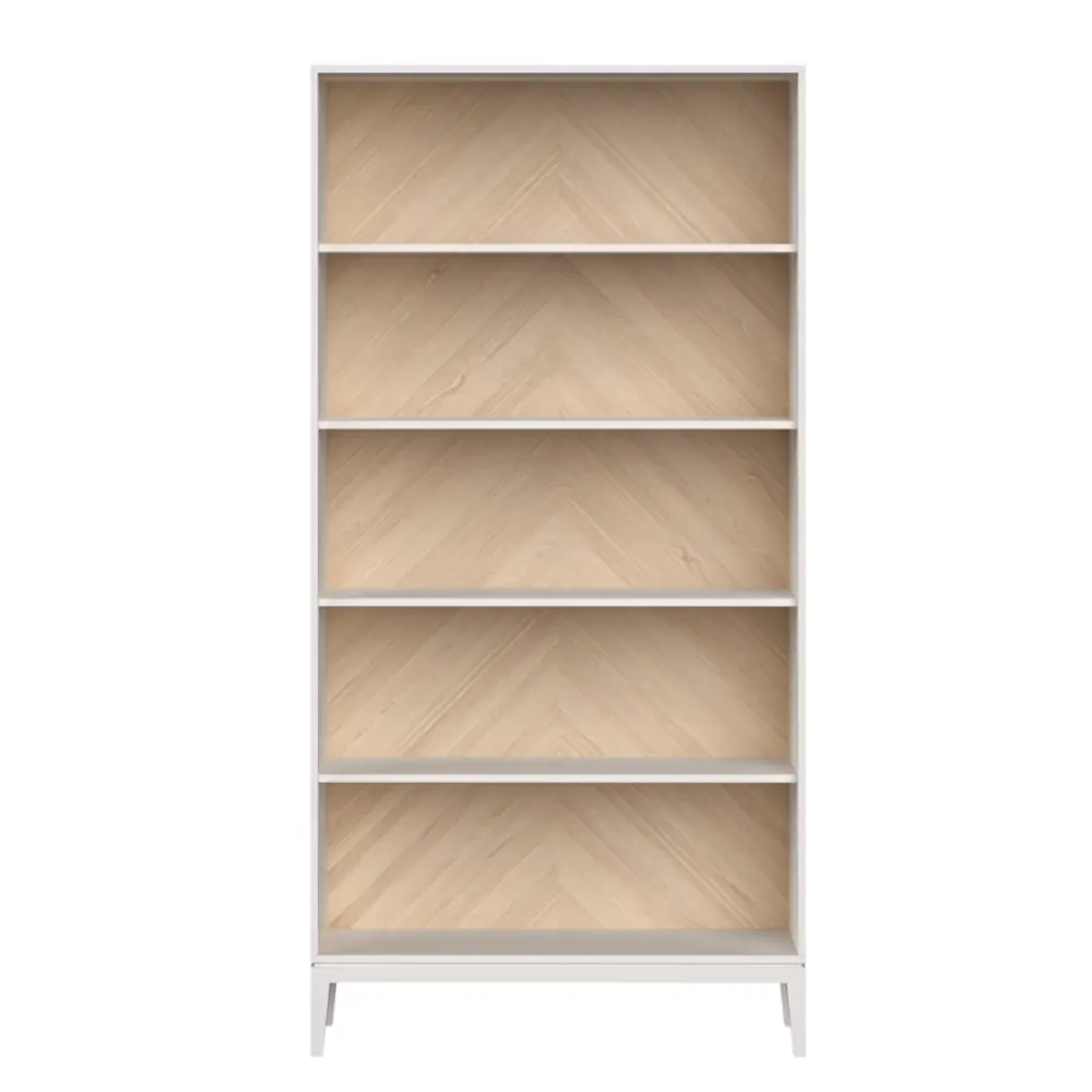 Фото Стеллаж с полками Ellipse furniture Fjord L 100x200x36 см МДФ цвет белый Фото Стеллаж с полками Ellipse furniture Fjord L 100x200x36 см МДФ цвет белый