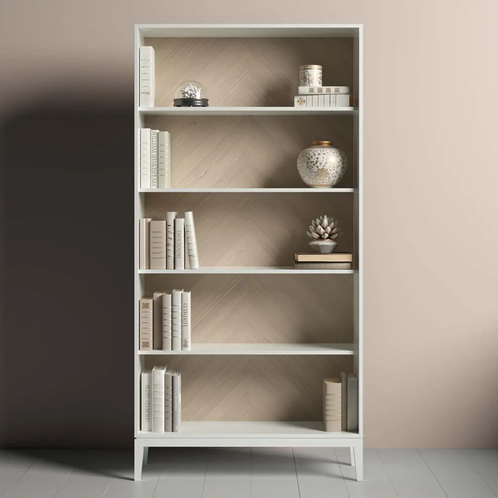Фото 3 Стеллаж с полками Ellipse furniture Fjord L 100x200x36 см МДФ цвет белый Фото 3 Стеллаж с полками Ellipse furniture Fjord L 100x200x36 см МДФ цвет белый