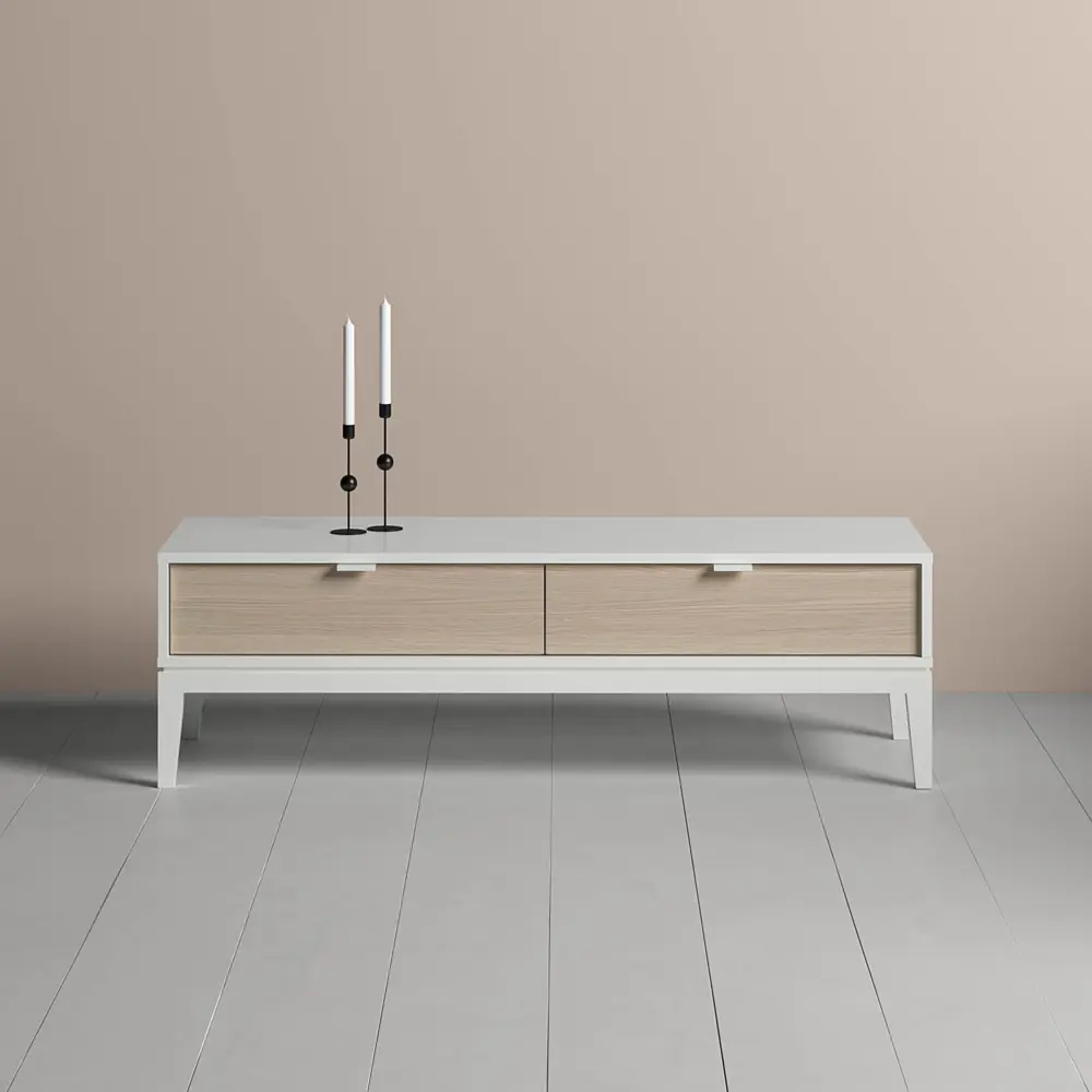 Фото 3 Тумба под телевизор Ellipse furniture Fjord 122x37x41 см МДФ цвет белый Фото 3 Тумба под телевизор Ellipse furniture Fjord 122x37x41 см МДФ цвет белый