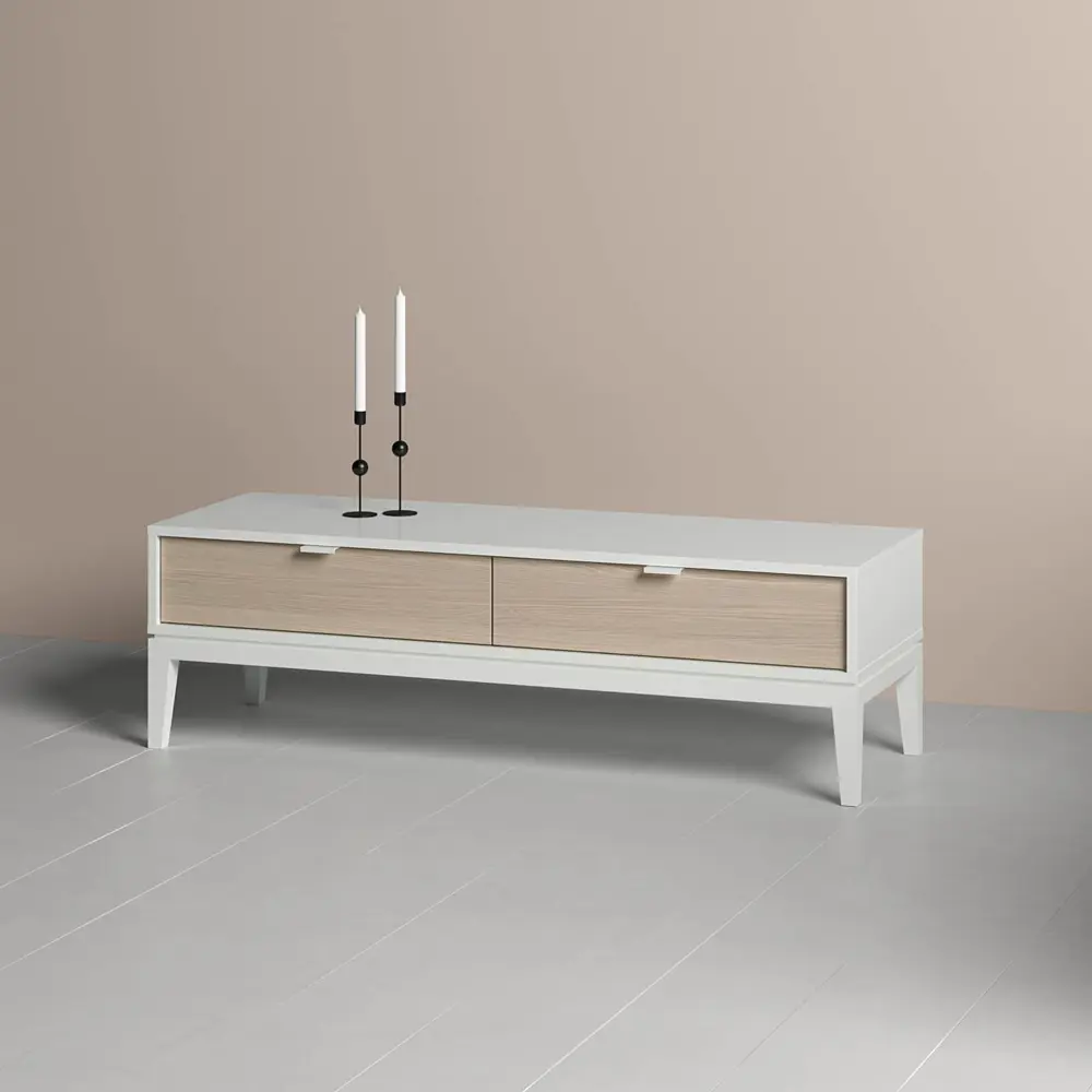 Фото 4 Тумба под телевизор Ellipse furniture Fjord 122x37x41 см МДФ цвет белый Фото 4 Тумба под телевизор Ellipse furniture Fjord 122x37x41 см МДФ цвет белый