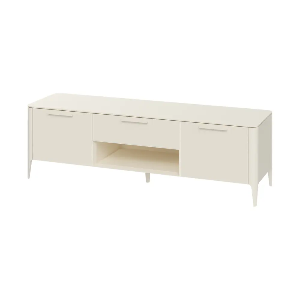 Фото 2 Тумба под телевизор Ellipse furniture Type 178x55x51 см МДФ цвет молочный Фото 2 Тумба под телевизор Ellipse furniture Type 178x55x51 см МДФ цвет молочный