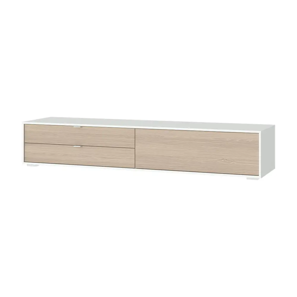 Фото Тумба под телевизор Ellipse furniture Hub 202x37x51 см ДСП цвет дуб светлый Фото Тумба под телевизор Ellipse furniture Hub 202x37x51 см ДСП цвет дуб светлый