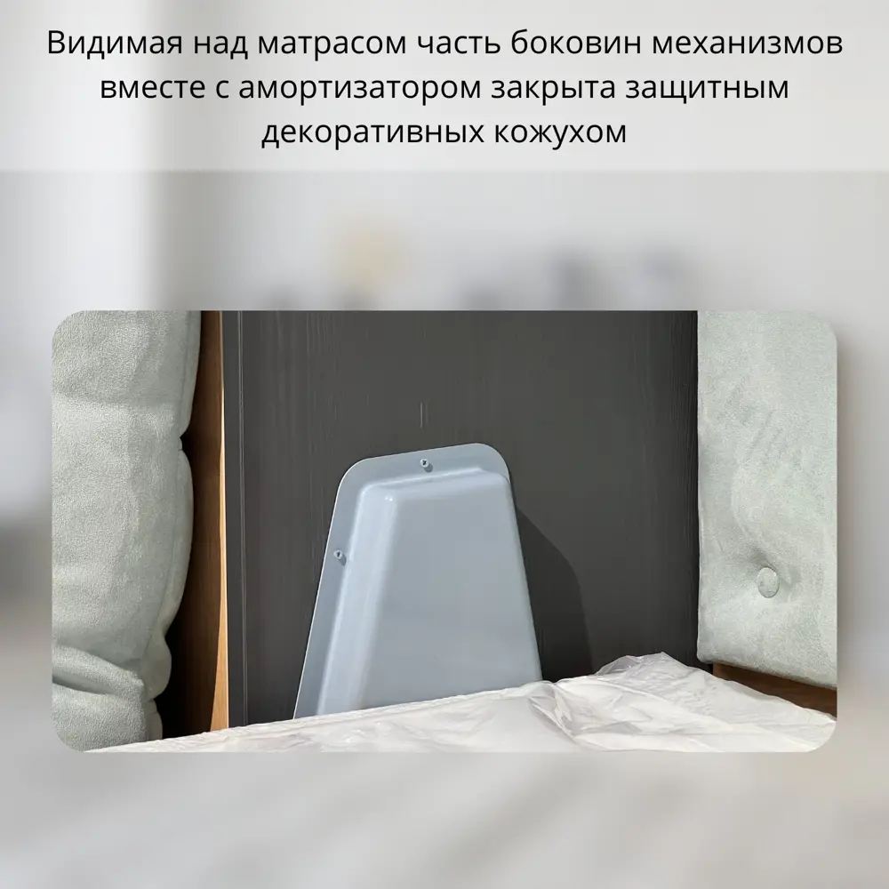 Фото 4 Шкаф-кровать Stylint Сколье элегант 90x200 см ЛДСП цвет мокко/белый платиновый Фото 4 Шкаф-кровать Stylint Сколье элегант 90x200 см ЛДСП цвет мокко/белый платиновый