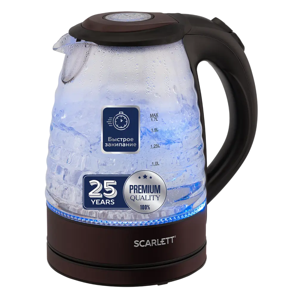 Фото Электрический чайник Scarlett SC-EK27G97 CHOC Фото Электрический чайник Scarlett SC-EK27G97 CHOC
