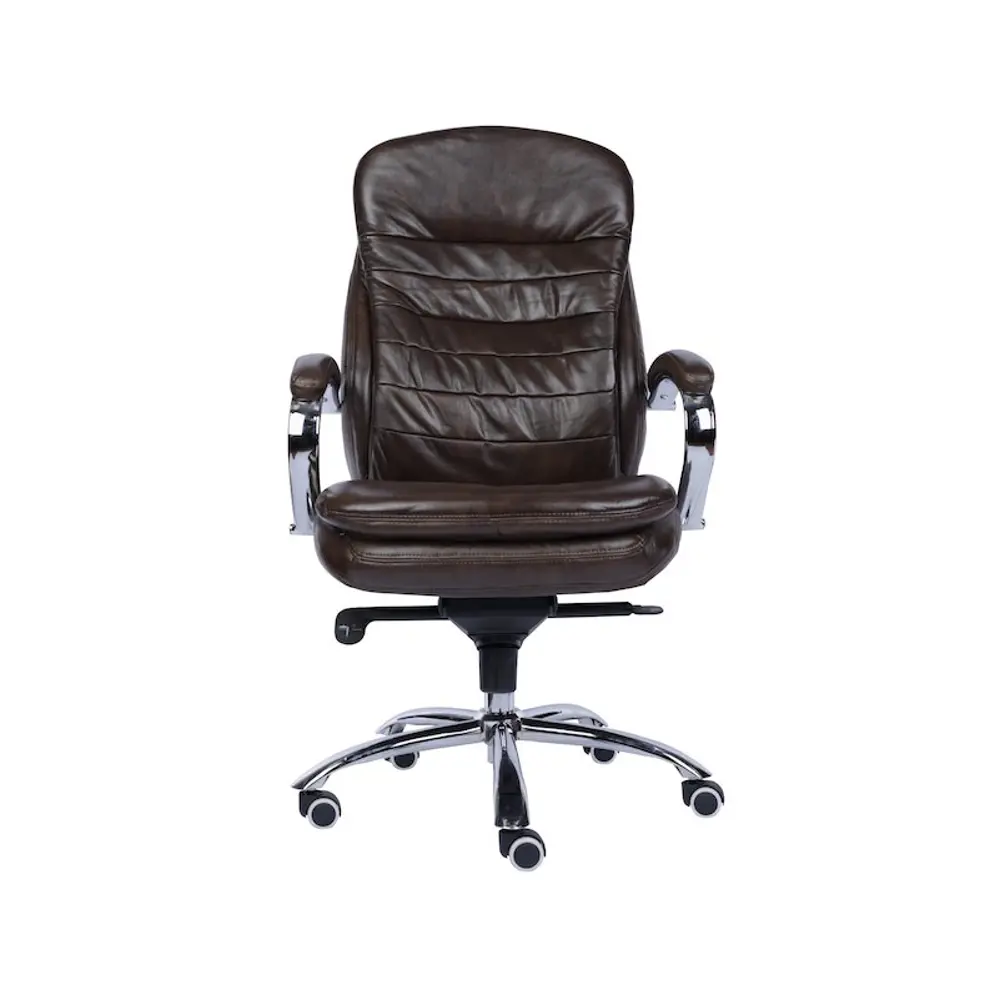 Фото 3 Офисное кресло Everprof кожа цвет коричневый EC-330 Leather Brown Фото 3 Офисное кресло Everprof кожа цвет коричневый EC-330 Leather Brown