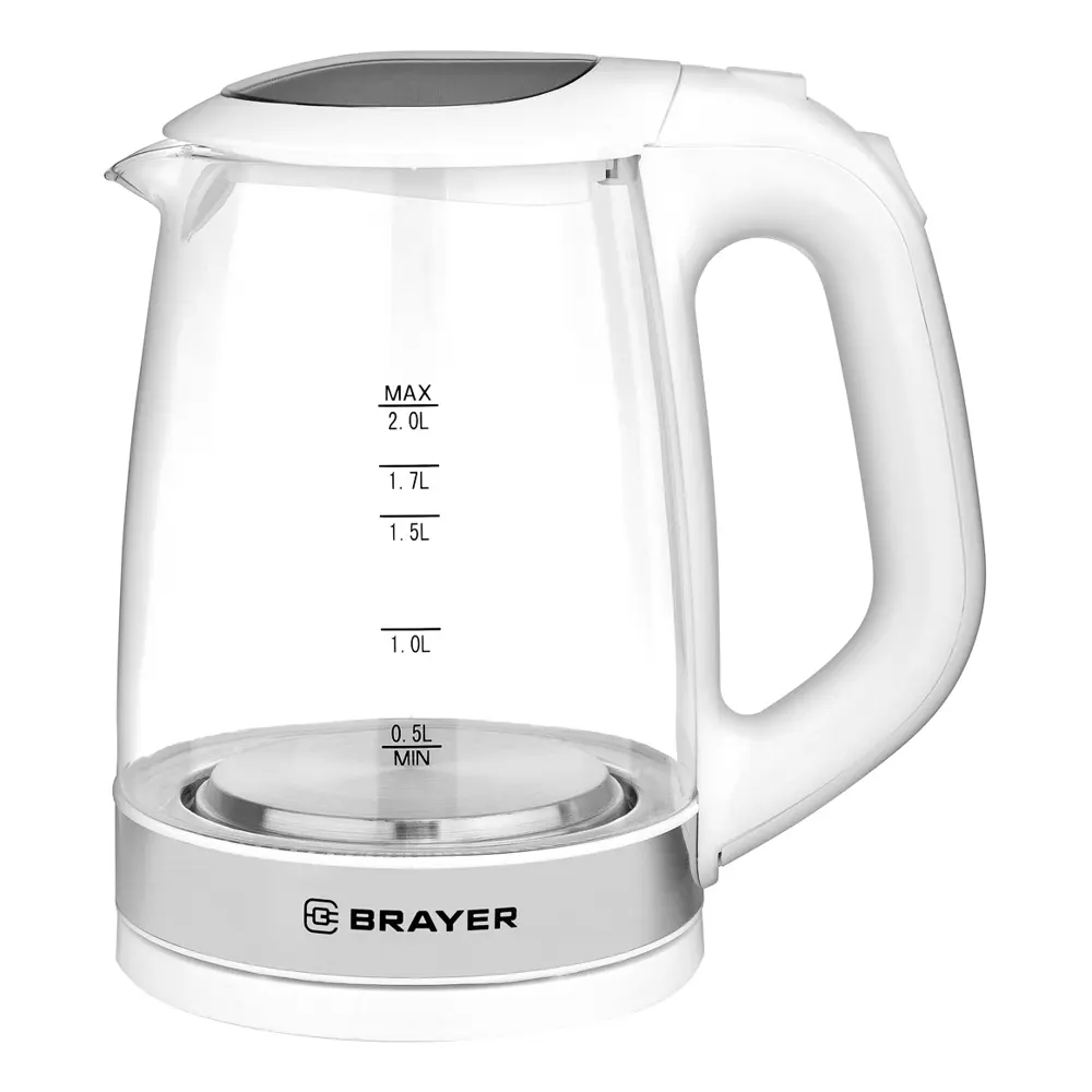 Фото 3 Электрический чайник BRAYER BR1040WH, 2 л Фото 3 Электрический чайник BRAYER BR1040WH, 2 л