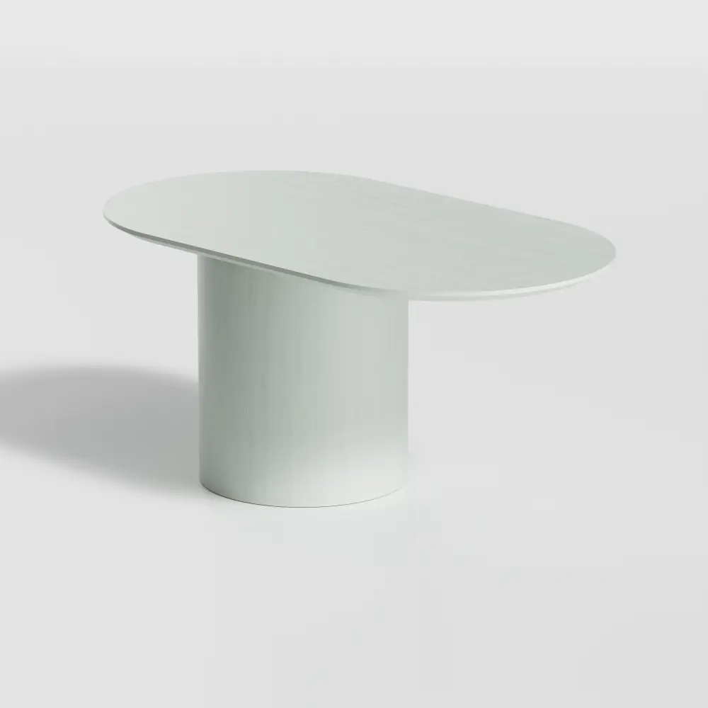 Фото 2 Журнальный столик овальный Ellipse furniture 60x40x37.5 см белый Фото 2 Журнальный столик овальный Ellipse furniture 60x40x37.5 см белый