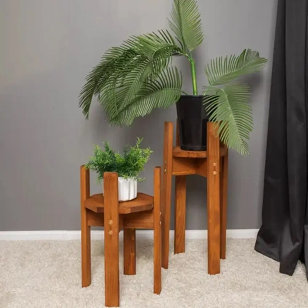 Фото 8 Подставка для цветов Doma SunWave большая 4 ноги 60 см сосна дуб Фото 8 Подставка для цветов Doma SunWave большая 4 ноги 60 см сосна дуб