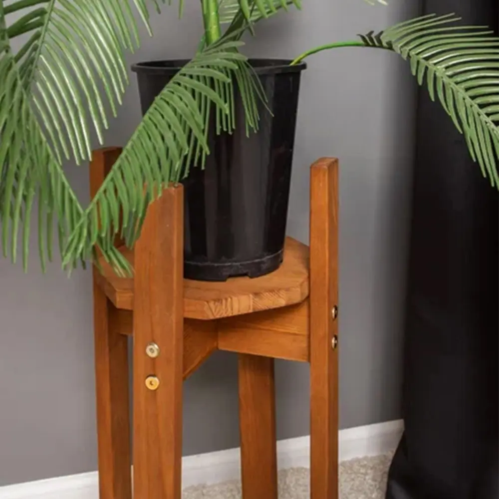 Фото 6 Подставка для цветов Doma SunWave большая 4 ноги 60 см сосна дуб Фото 6 Подставка для цветов Doma SunWave большая 4 ноги 60 см сосна дуб