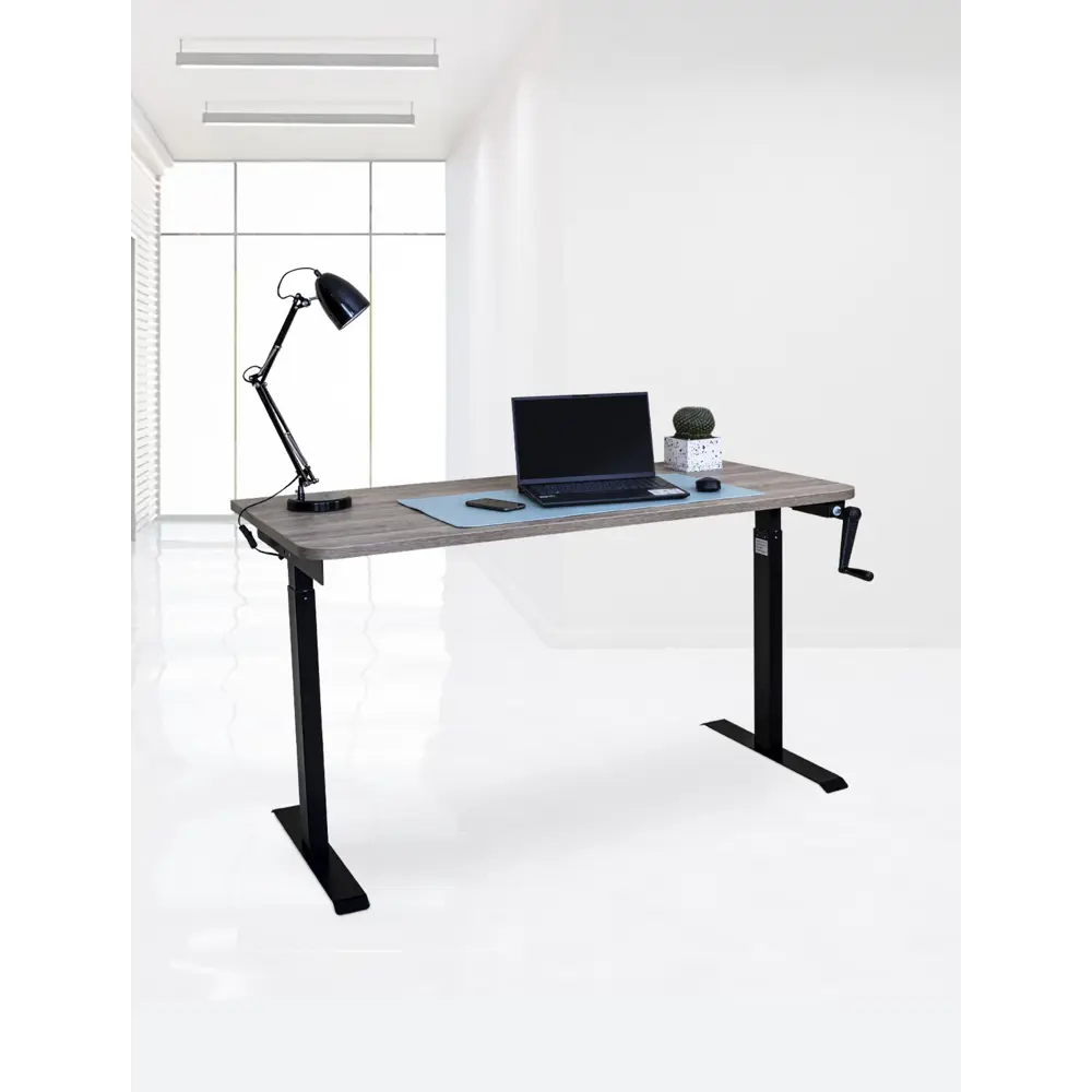 Фото 5 Компьютерный стол PROtect 34091 120x116.5x70 см металл цвет черный/серо-бежевый Фото 5 Компьютерный стол PROtect 34091 120x116.5x70 см металл цвет черный/серо-бежевый