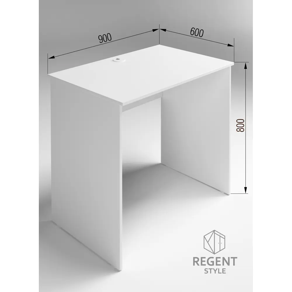 Фото Компьютерный стол Regent style 900 90x80x60 см ЛДСП цвет белый Фото Компьютерный стол Regent style 900 90x80x60 см ЛДСП цвет белый