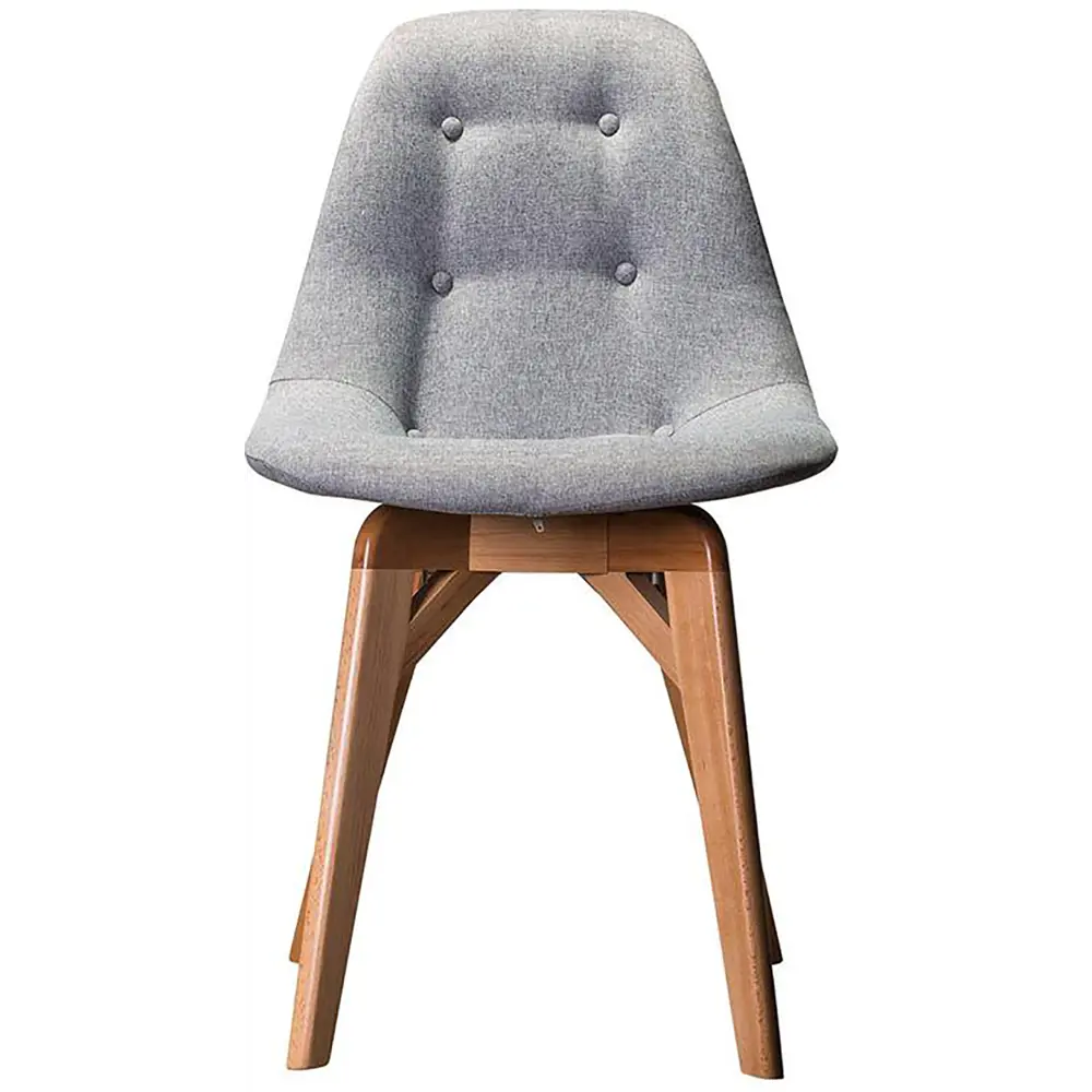 Фото 3 Стул R-home Eames lite 81x57x48 см ткань цвет серый/натуральный бук Фото 3 Стул R-home Eames lite 81x57x48 см ткань цвет серый/натуральный бук