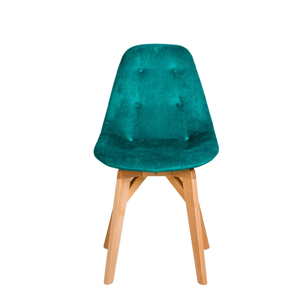 Фото 3 Кухонный стул R-home Eames lite 81x57x48 см ткань цвет зеленый Фото 3 Кухонный стул R-home Eames lite 81x57x48 см ткань цвет зеленый