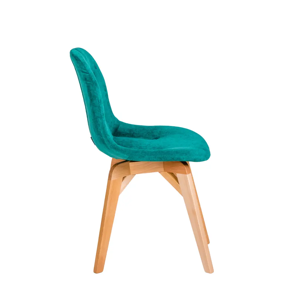 Фото 5 Кухонный стул R-home Eames lite 81x57x48 см ткань цвет зеленый Фото 5 Кухонный стул R-home Eames lite 81x57x48 см ткань цвет зеленый