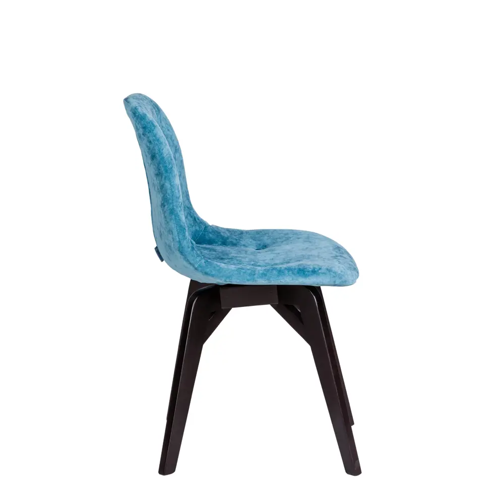 Фото 4 Стул R-home Eames 81x57x48 см ткань цвет синий/венге Фото 4 Стул R-home Eames 81x57x48 см ткань цвет синий/венге