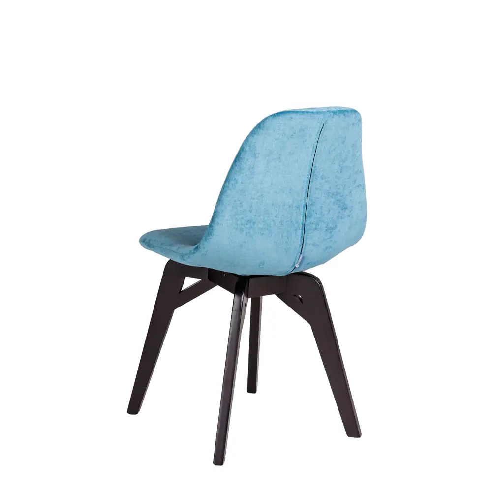 Фото 5 Стул R-home Eames 81x57x48 см ткань цвет синий/венге Фото 5 Стул R-home Eames 81x57x48 см ткань цвет синий/венге