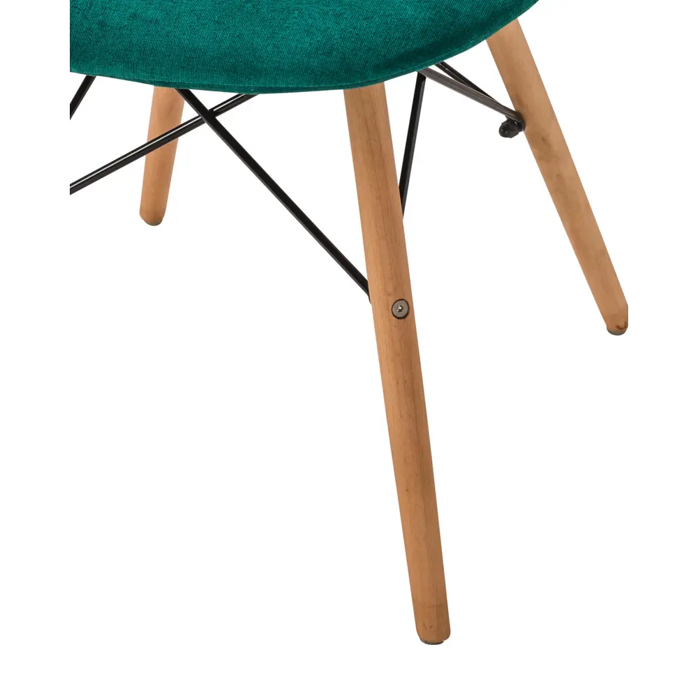 Фото 5 Стул R-home Eames 81x57x48 см ткань цвет изумрудный Фото 5 Стул R-home Eames 81x57x48 см ткань цвет изумрудный