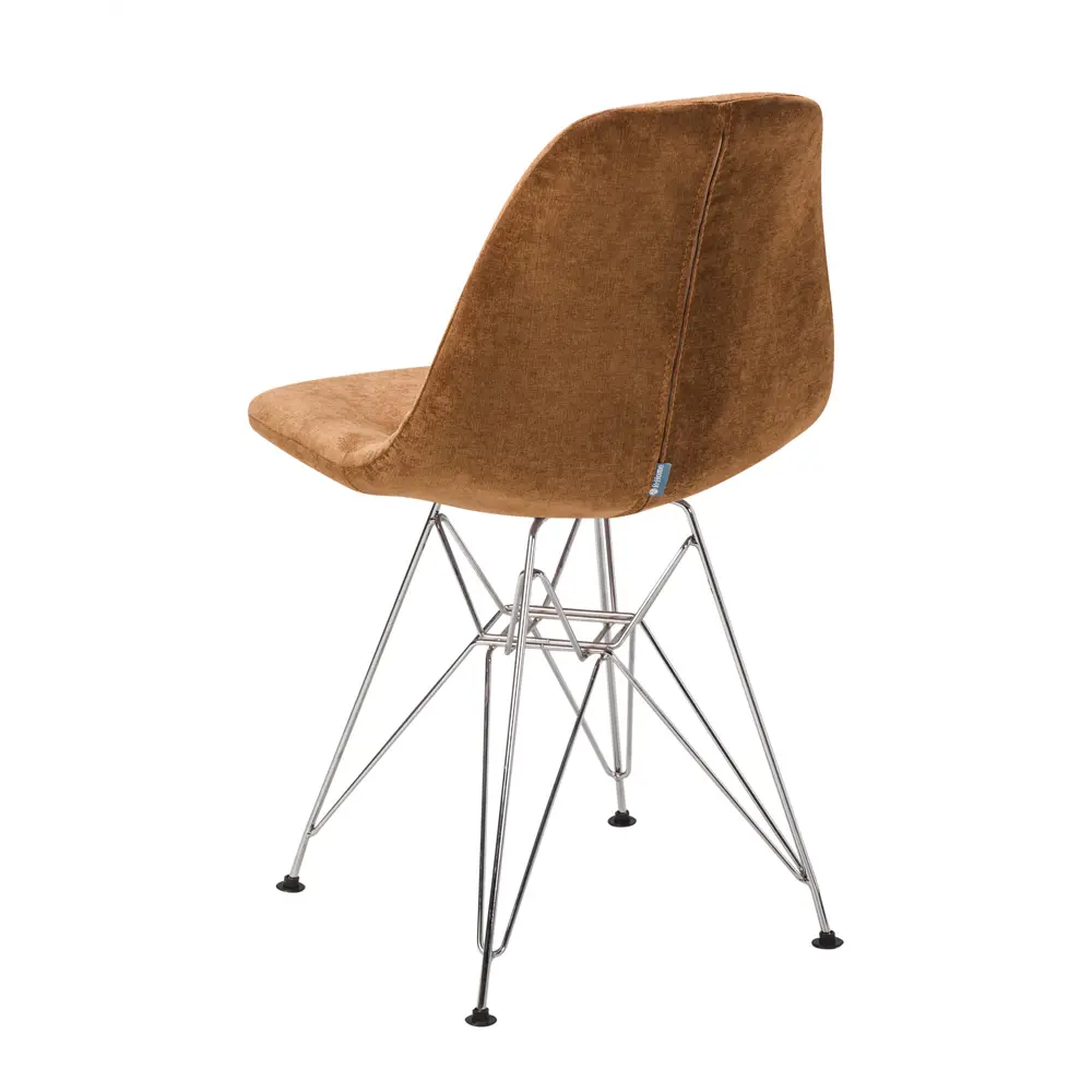 Фото 4 Кухонный стул R-home Eames 83x57x48 см ткань цвет коричневый