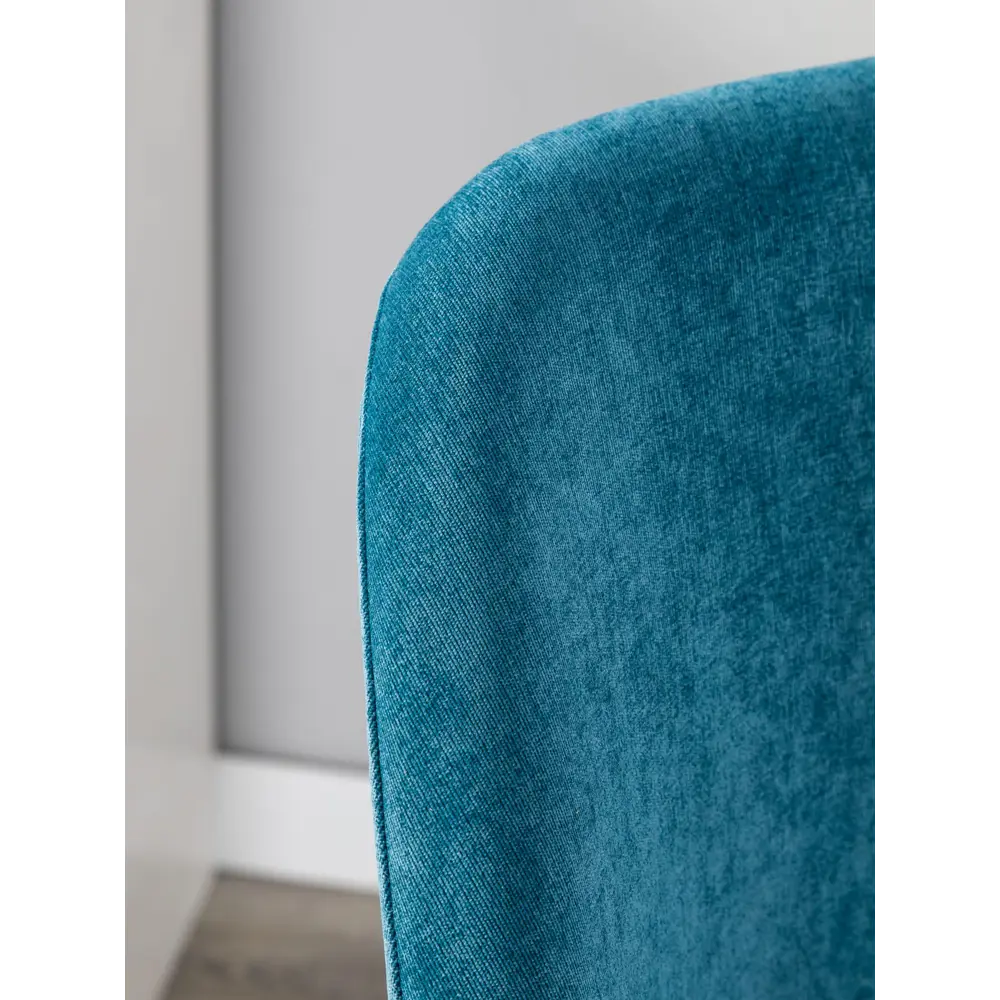 Фото 7 Стул R-home Ledger 85x59x48 см велюр цвет синий/натуральный дуб Фото 7 Стул R-home Ledger 85x59x48 см велюр цвет синий/натуральный дуб