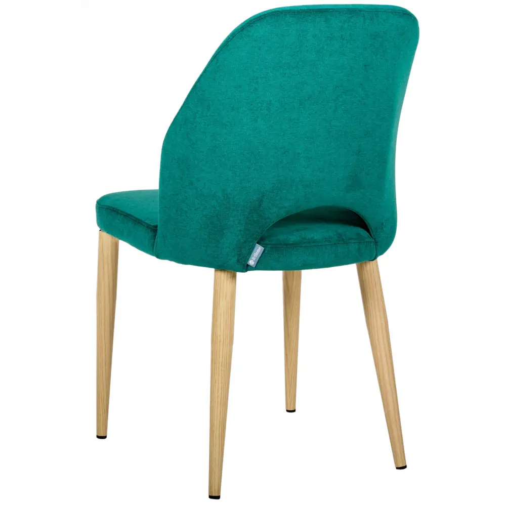 Фото 4 Стул R-home Ledger 85x59x48 см велюр цвет натуральный дуб/зеленый