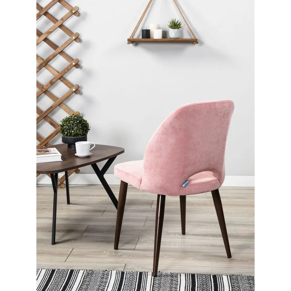 Фото 11 Стул R-home Ledger 85x59x48 см велюр цвет розовый Фото 11 Стул R-home Ledger 85x59x48 см велюр цвет розовый