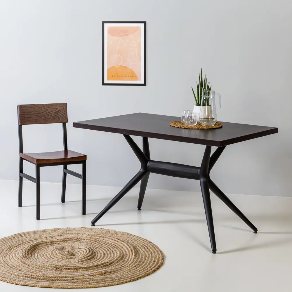 Фото 9 Стул R-home Loft №2 80x45x40 см металл цвет темный орех Фото 9 Стул R-home Loft №2 80x45x40 см металл цвет темный орех