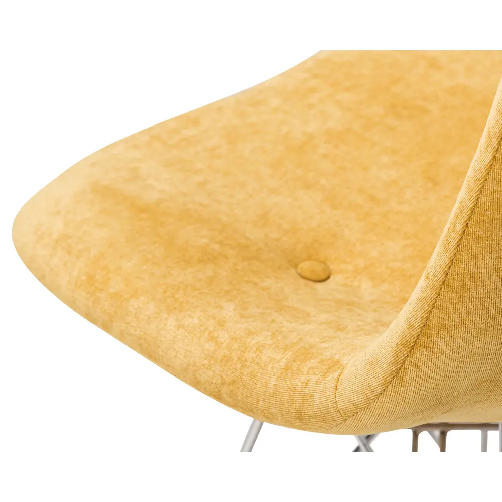 Фото 5 Кухонный стул R-home Eames 83x57x48 см ткань цвет желтый Фото 5 Кухонный стул R-home Eames 83x57x48 см ткань цвет желтый