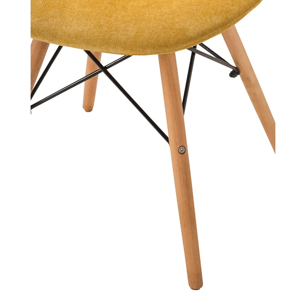 Фото 6 Стул R-home Eames 81x57x48 см ткань цвет желтый Фото 6 Стул R-home Eames 81x57x48 см ткань цвет желтый