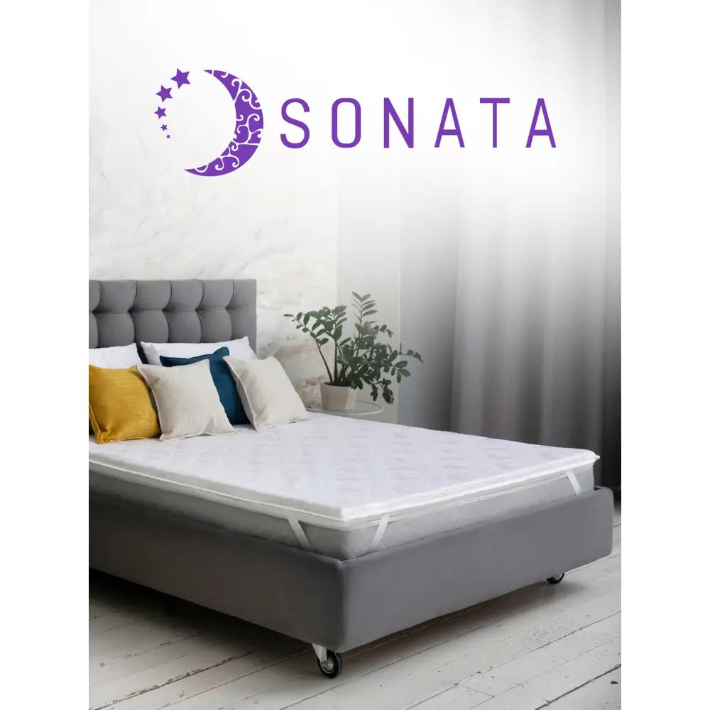 Фото 3 Ортопедический матрас топпер Sonata с массажным эффектом 80x190x6 см беспружинный, детский Фото 3 Ортопедический матрас топпер Sonata с массажным эффектом 80x190x6 см беспружинный, детский