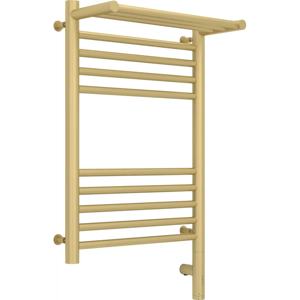 Фото Полотенцесушитель электрический Сунержа Богема 3.0 П 400x600 мм 300 Вт с терморегулятором и полкой лесенка цвет матовая шампань Фото Полотенцесушитель электрический Сунержа Богема 3.0 П 400x600 мм 300 Вт с терморегулятором и полкой лесенка цвет матовая шампань