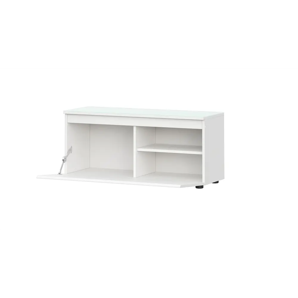 Фото 2 Шкаф для обуви Мебельная интеграция Одри 2 100x45x35 см 1 полка ЛДСП цвет белый