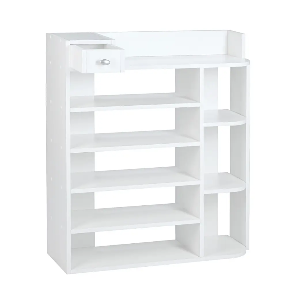 Фото 2 Полка для обуви Клик мебель 81.3x25x25 см 8 полок ЛДСП цвет белый Фото 2 Полка для обуви Клик мебель 81.3x25x25 см 8 полок ЛДСП цвет белый