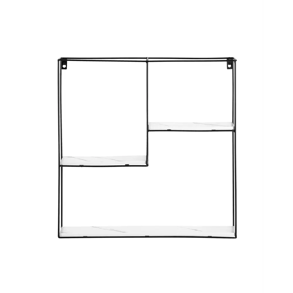 Фото 6 Настенная полка Стул груп Square 50x10 см металл цвет белый Фото 6 Настенная полка Стул груп Square 50x10 см металл цвет белый