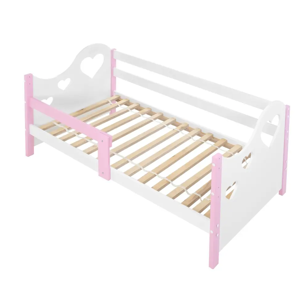 Фото 4 Каркас кровати Клик мебель 9201397 80x160 см дерево цвет белый/розовый Фото 4 Каркас кровати Клик мебель 9201397 80x160 см дерево цвет белый/розовый