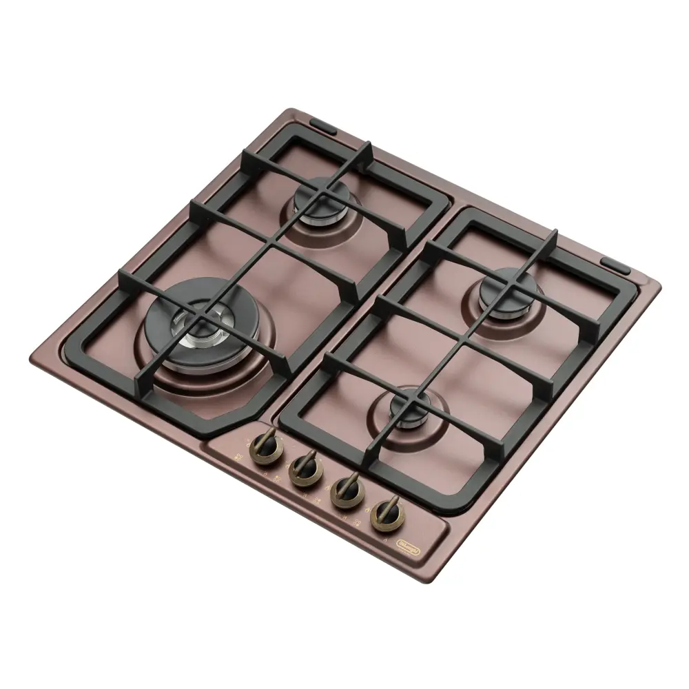 Фото 4 Газовая варочная панель Delonghi ROF 46 PRO RUS 58 см 4 конфорки цвет медь Фото 4 Газовая варочная панель Delonghi ROF 46 PRO RUS 58 см 4 конфорки цвет медь