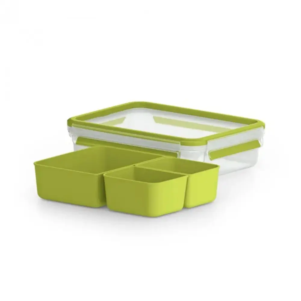 Фото Контейнер для пищевых продуктов Tefal K3100412 1.2 л пластик цвет прозрачный/салатовый