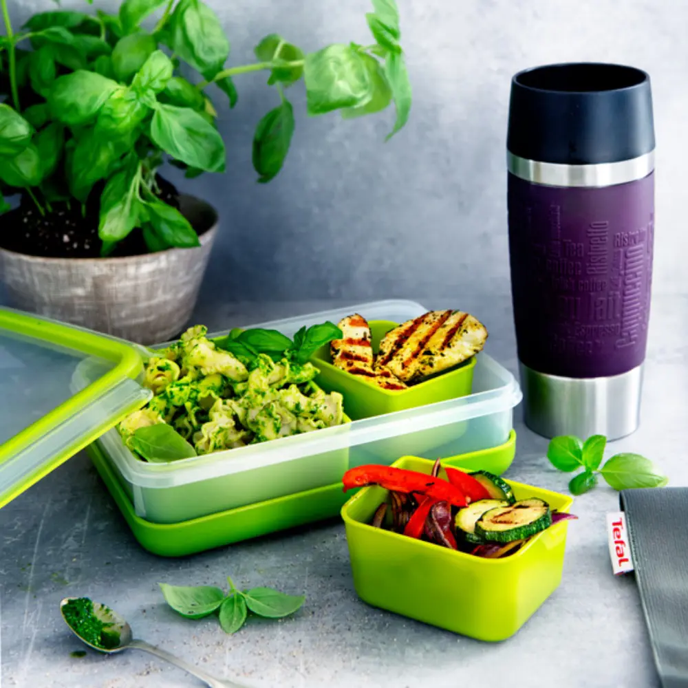 Фото 6 Контейнер для пищевых продуктов Tefal K3100412 1.2 л пластик цвет прозрачный/салатовый