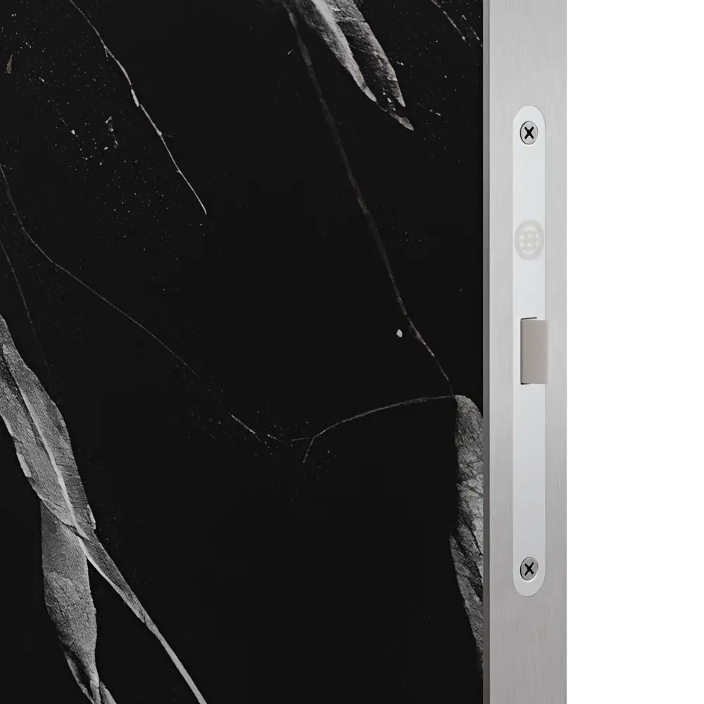 Фото 4 Дверь межкомнатная глухая с замком в комплекте Invisible 80x230 мм HPL цвет черный Фото 4 Дверь межкомнатная глухая с замком в комплекте Invisible 80x230 мм HPL цвет черный