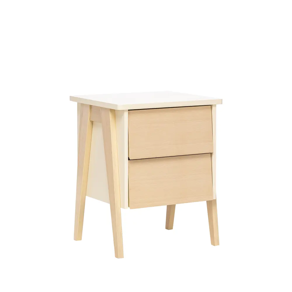 Фото 2 Тумба с выдвижными ящиками Leset 50.1x62.1x45 см 2 ящика дерево цвет шампань/натуральное дерево